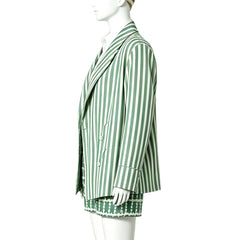 Cosplay Costume Emily Cooper Emily in Paris 6(2026) TV Cosplay Tenue Rayé Vert Femme