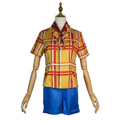 Cosplay Costume Emily Film Cosplay Tenue Jaune et Bleue Femme
