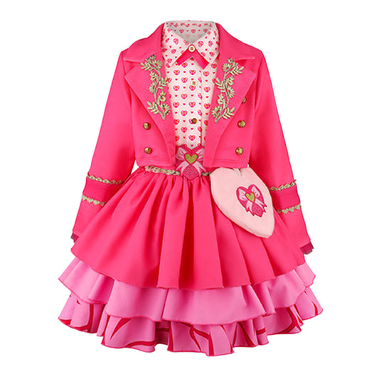 Cosplay Costume Enfant Pink Descendants: Wicked Wonderland(2026) Film Cosplay Robe Rose