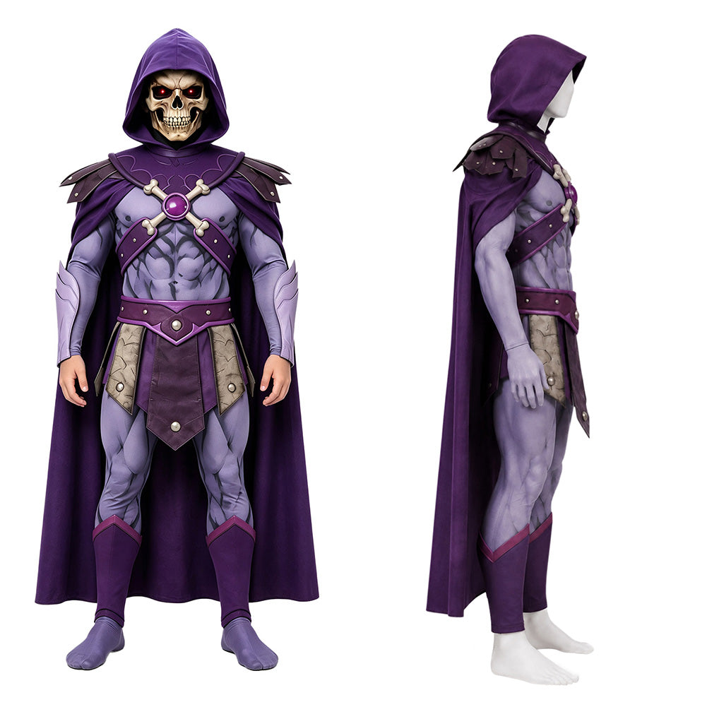 Cosplay Costume Enfant Skeleton King Les Maîtres de l'Univers(2026) Film Cosplay Combinaison Violette