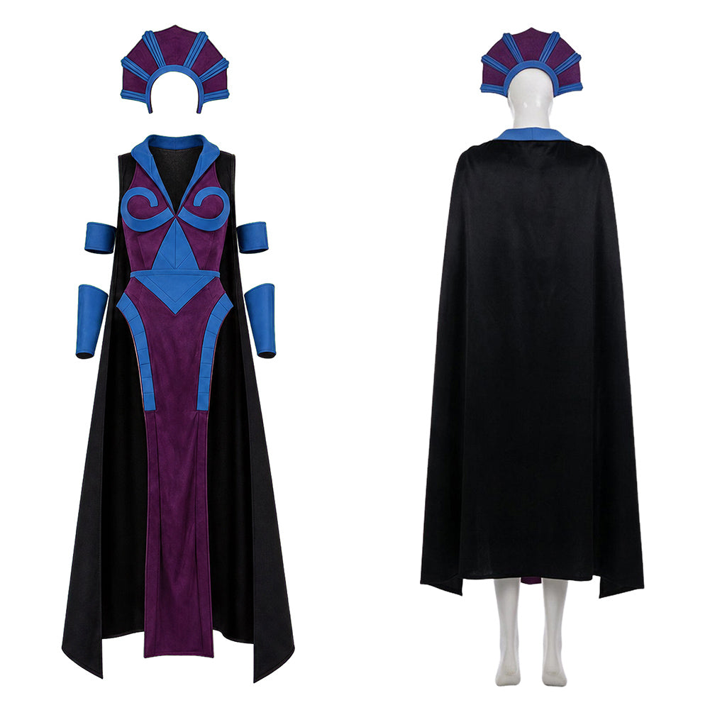Cosplay Costume Enfant Skeleton King Les Maîtres de l'Univers(2026) Film Cosplay Robe Violette