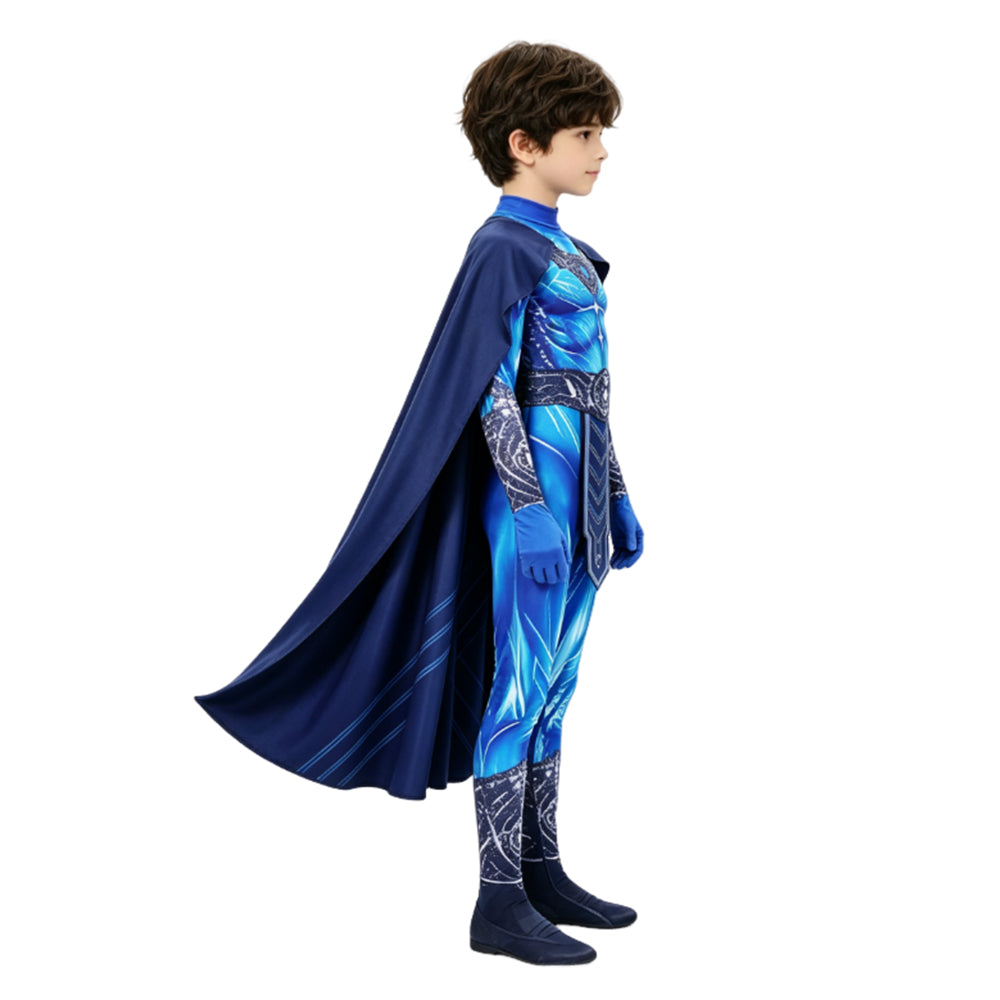 Cosplay Costume Enfant Skeletor Les Maîtres de l'Univers(2026) Film Cosplay Combinaison Bleue