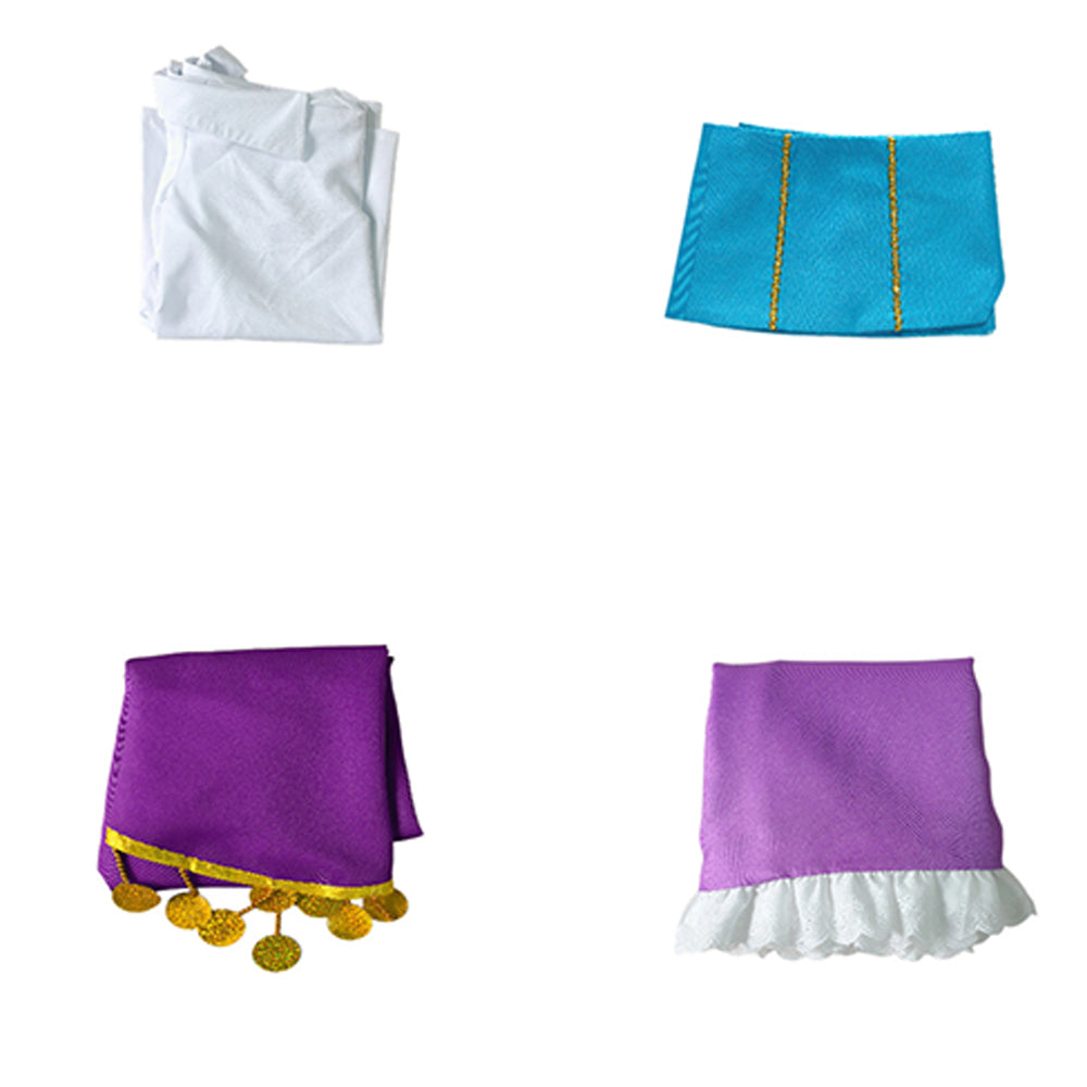 Cosplay Costume Esmeralda The Hunchback of Notre Dame(1996) Film Cosplay Tenue Violette et Blanche Femme