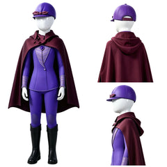 Cosplay Costume Fille Princesse Sofia TV Cosplay Tenue d'Équitation Violette Enfant