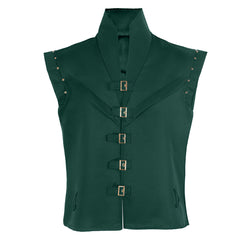 Cosplay Costume Flynn Rider Raiponce Film Cosplay Gilet Vert Homme