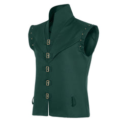 Cosplay Costume Flynn Rider Raiponce Film Cosplay Gilet Vert Homme