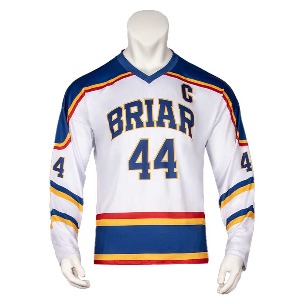 Cosplay Costume Garrett Off Campus(2026) TV Cosplay Uniforme de Hockey sur Glace Blanche Homme