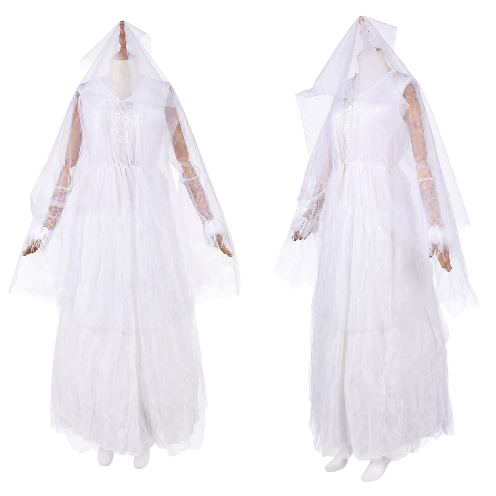 Cosplay Costume Ghost of Christmas Past Ebenezer(2026) Film Cosplay Robe Blanche Femme
