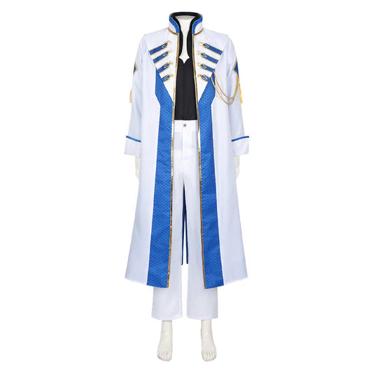 Cosplay Costume Hades Record of Ragnarok Anime Cosplay Tenue Bleue et Blanche Homme
