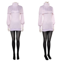 Cosplay Costume Hana Kurusu Anime Cosplay Tenue Blanche et Noire Femme