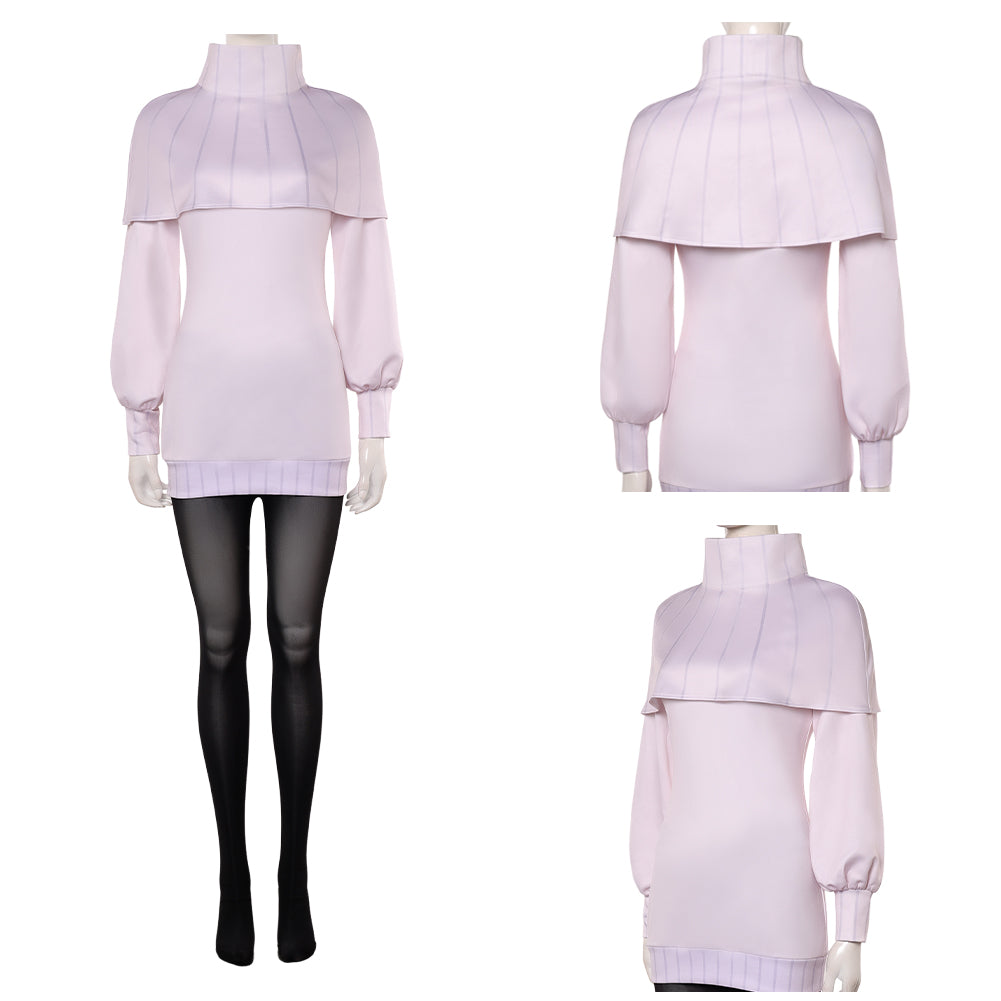 Cosplay Costume Hana Kurusu Anime Cosplay Tenue Blanche et Noire Femme