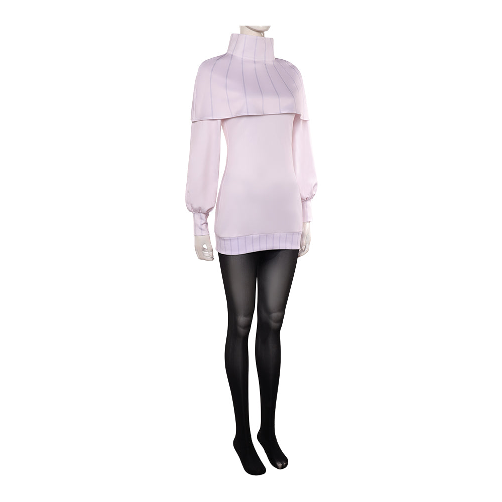 Cosplay Costume Hana Kurusu Anime Cosplay Tenue Blanche et Noire Femme