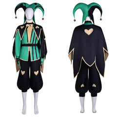 Cosplay Costume Harlequin The Freak Circus Jeu Cosplay Tenue Verte Homme Ver.2