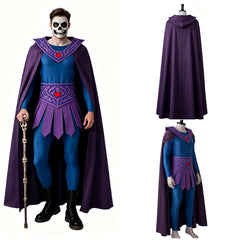 Cosplay Costume He-Man Les Maîtres de l'Univers(2026) Film Cosplay Combinaison Violette Homme