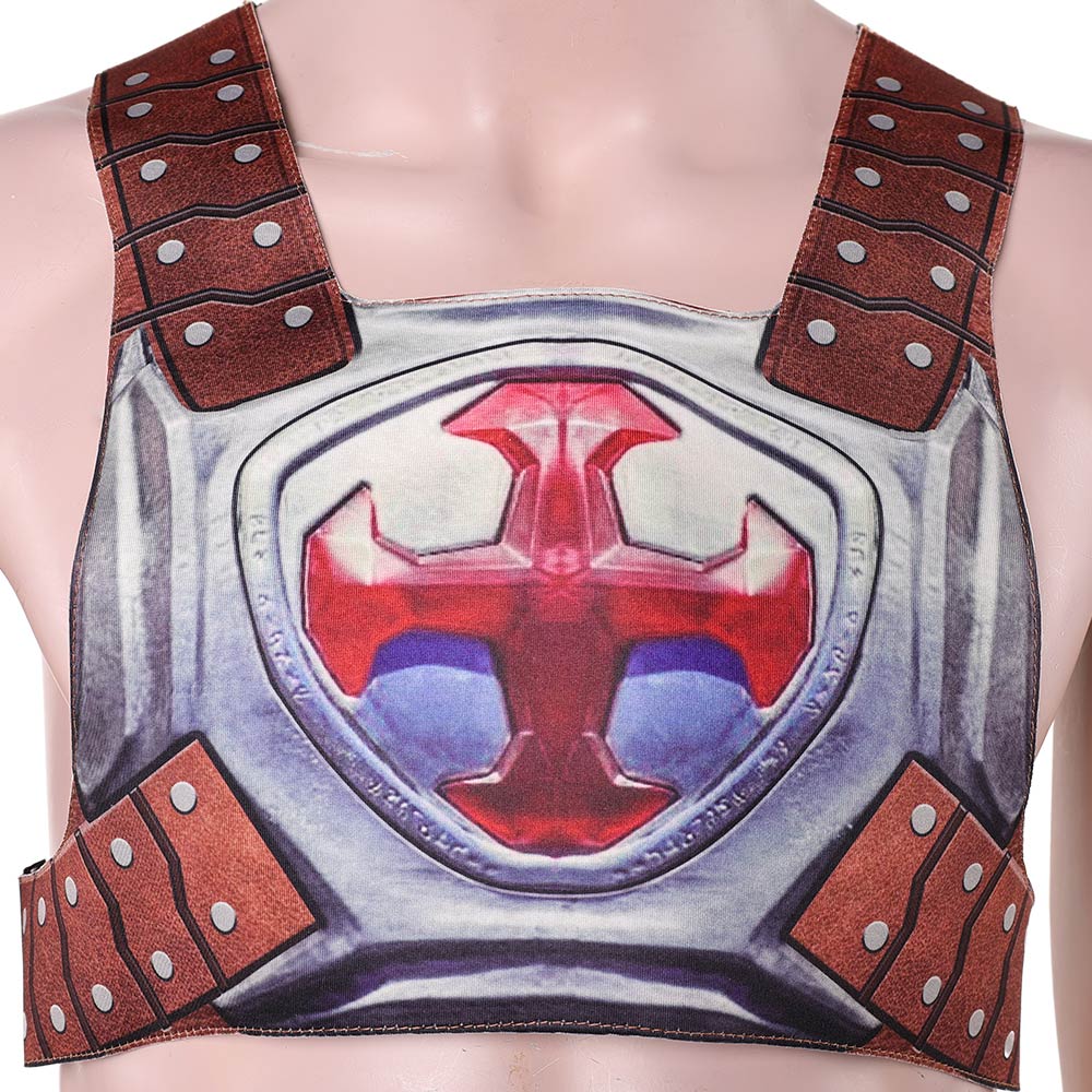 Cosplay Costume He-Man Les Maîtres de l'Univers(2026) Film Cosplay Tenue de Cuir Brune Homme
