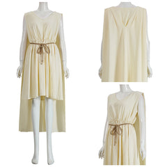 Cosplay Costume Helen The Odyssey(2026) Film Cosplay Robe Beige Femme