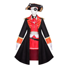 Cosplay Costume Houshou Marine Hololive Youtuber Cosplay Tenue Noire et Rouge Femme