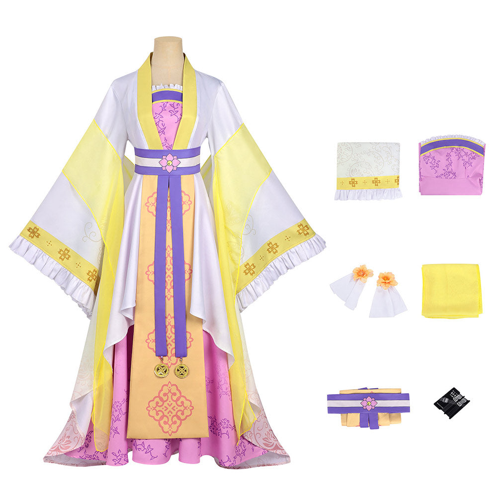Cosplay Costume Huang Linglin Though I Am an Inept Villainess(2026) Anime Cosplay Tenue Jaune Femme