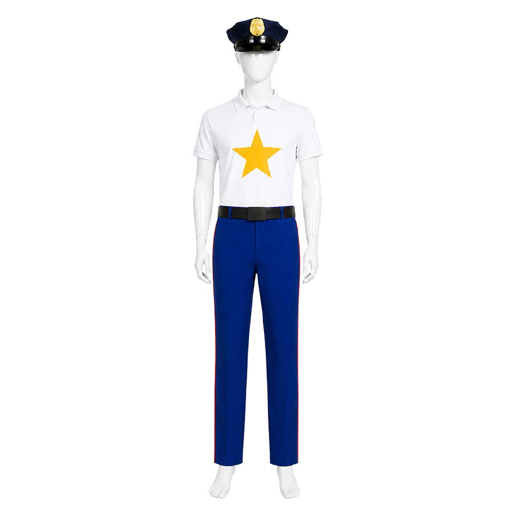 Cosplay Costume Incidental 118 Spongebob TV Cosplay Tenue Bleue et Blanche Homme