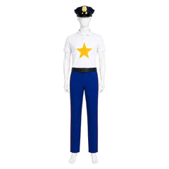 Cosplay Costume Incidental 118 Spongebob TV Cosplay Tenue Bleue et Blanche Homme