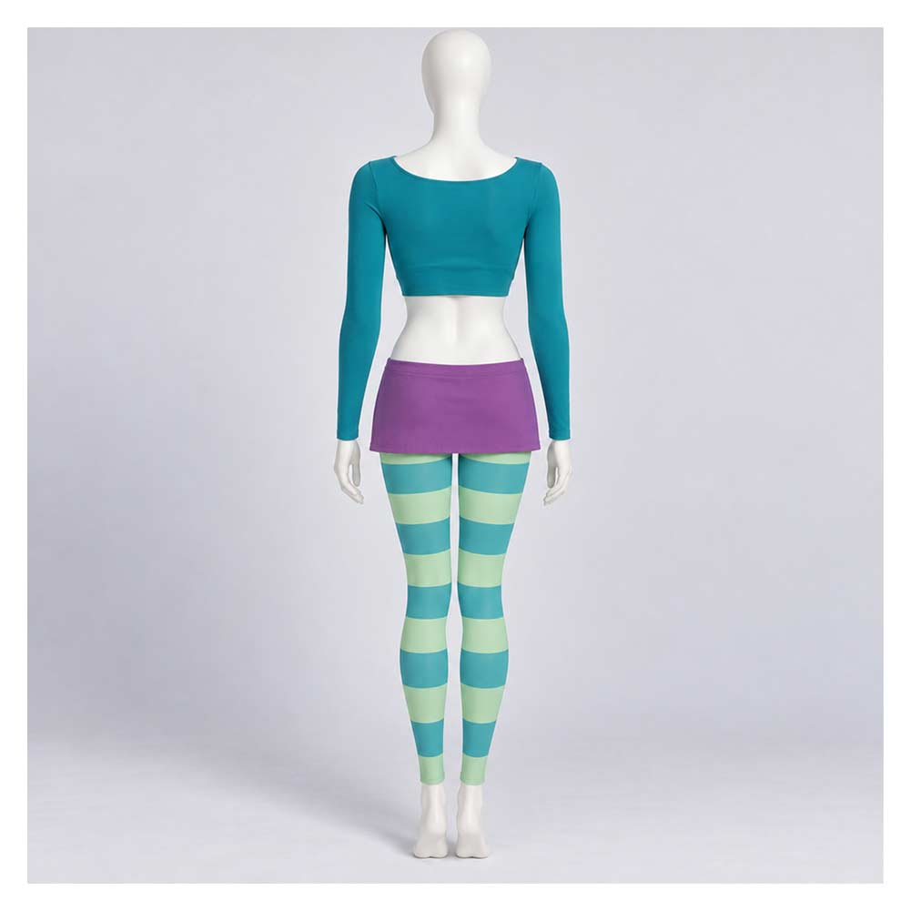 Cosplay Costume Irma Lair W.I.T.C.H. Anime Cosplay Tenue Verte et Violette Femme