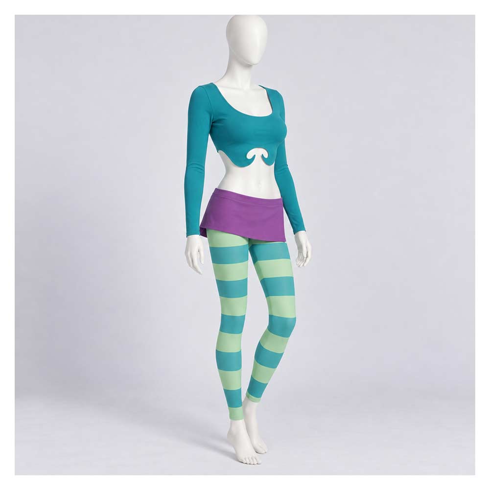 Cosplay Costume Irma Lair W.I.T.C.H. Anime Cosplay Tenue Verte et Violette Femme