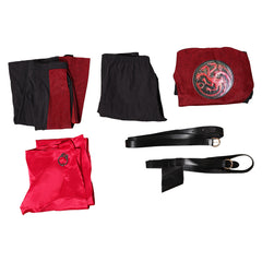 Cosplay Costume Jacaerys House of the Dragon 3(2026) TV Cosplay Tenue Rouge Homme