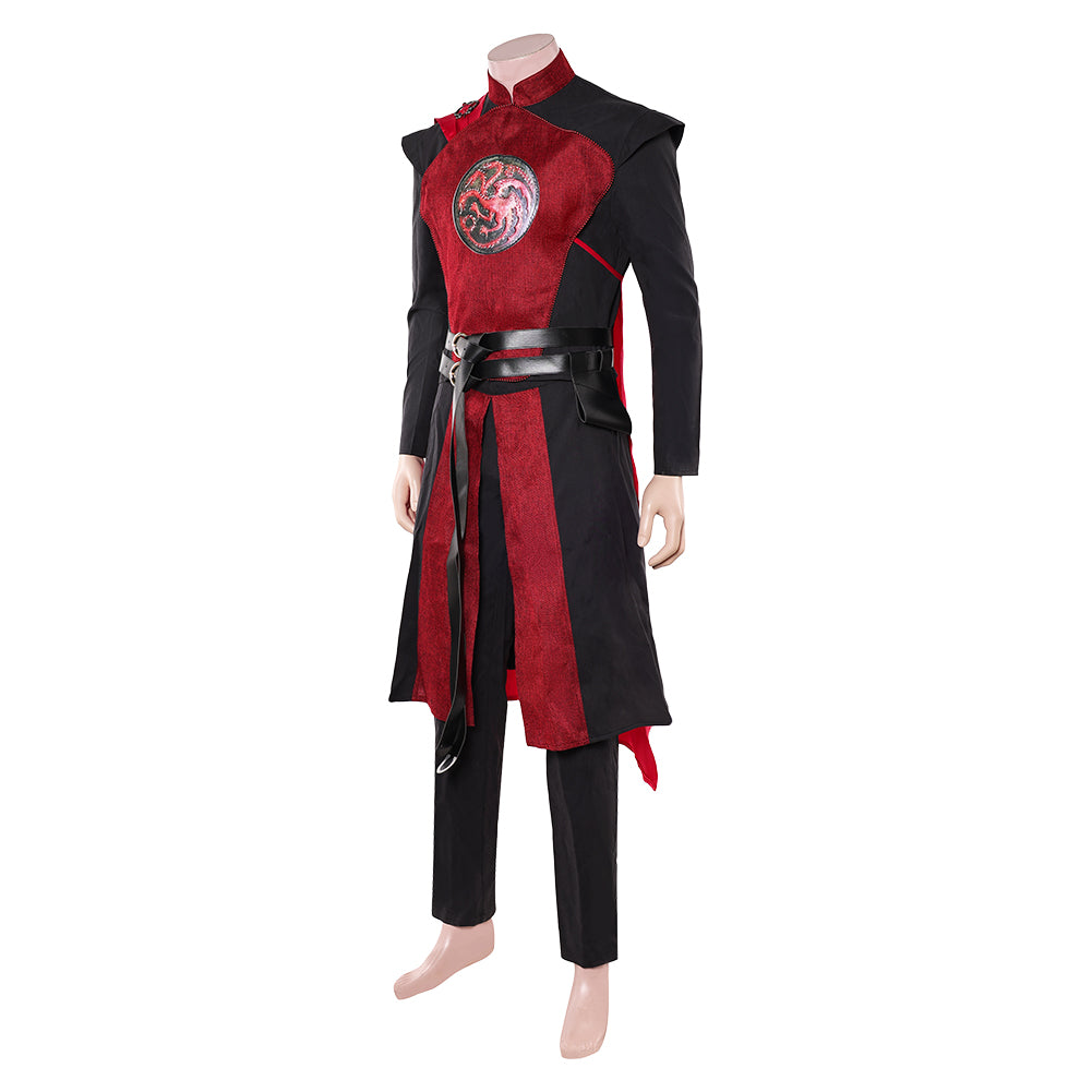 Cosplay Costume Jacaerys House of the Dragon 3(2026) TV Cosplay Tenue Rouge Homme