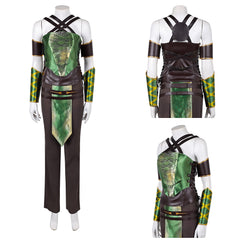 Cosplay Costume Jade Mortal Kombat 2 Film Cosplay Tenue Verte et Noire Homme