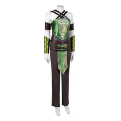 Cosplay Costume Jade Mortal Kombat 2 Film Cosplay Tenue Verte et Noire Homme
