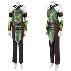 Cosplay Costume Jade Mortal Kombat 2 Film Cosplay Tenue Verte et Noire Homme