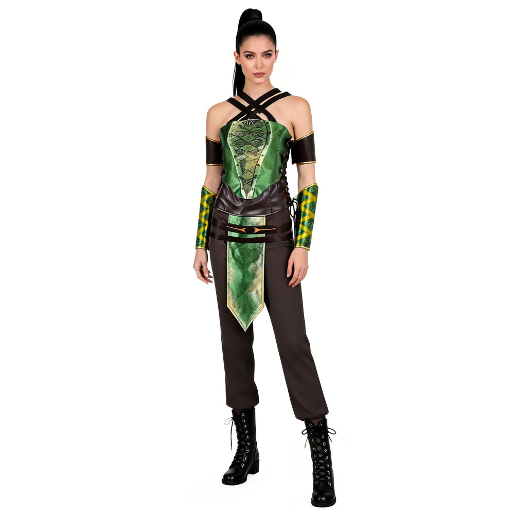 Cosplay Costume Jade Mortal Kombat 2(2026) Film Cosplay Combinaison Verte Femme