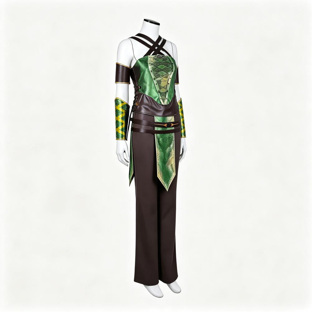 Cosplay Costume Jade Mortal Kombat 2(2026) Film Cosplay Combinaison Verte Femme