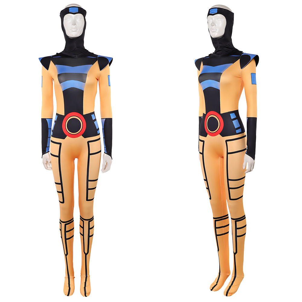 Cosplay Costume Jean Grey X-Men '97 Saison 2(2026) TV Cosplay Combinaison Jaune et Noire Femme
