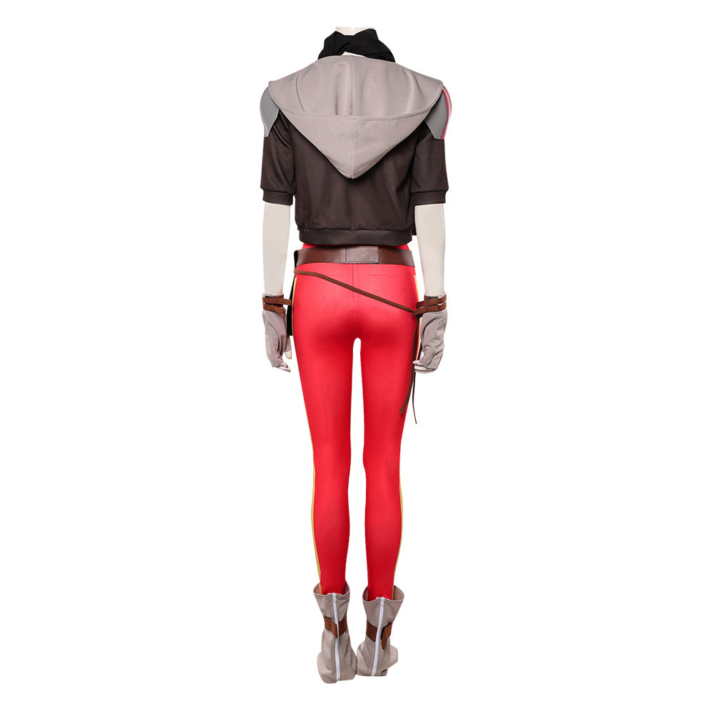 Cosplay Costume Jean Grey X-Men '97 Saison 2(2026) TV Cosplay Combinaison Rouge+Veste Femme