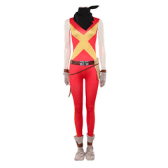 Cosplay Costume Jean Grey X-Men '97 Saison 2(2026) TV Cosplay Combinaison Rouge+Veste Femme