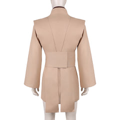 Cosplay Costume Jedi Knight Les Guerres des Étoiles Film Cosplay Haut Marron Homme