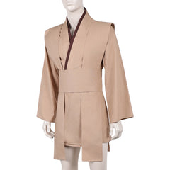Cosplay Costume Jedi Knight Les Guerres des Étoiles Film Cosplay Haut Marron Homme