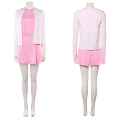 Cosplay Costume Jenny The Rocky Horror Picture Show Film Cosplay Robe Rose+Veste Blanche Femme