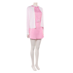 Cosplay Costume Jenny The Rocky Horror Picture Show Film Cosplay Robe Rose+Veste Blanche Femme