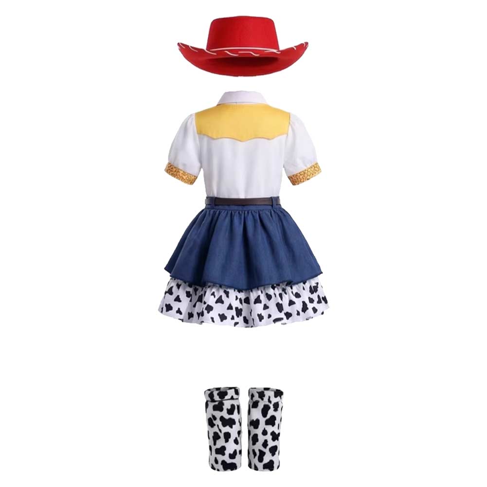 Cosplay Costume Jessie Film Cosplay Robe Bleue et Blanche Enfant