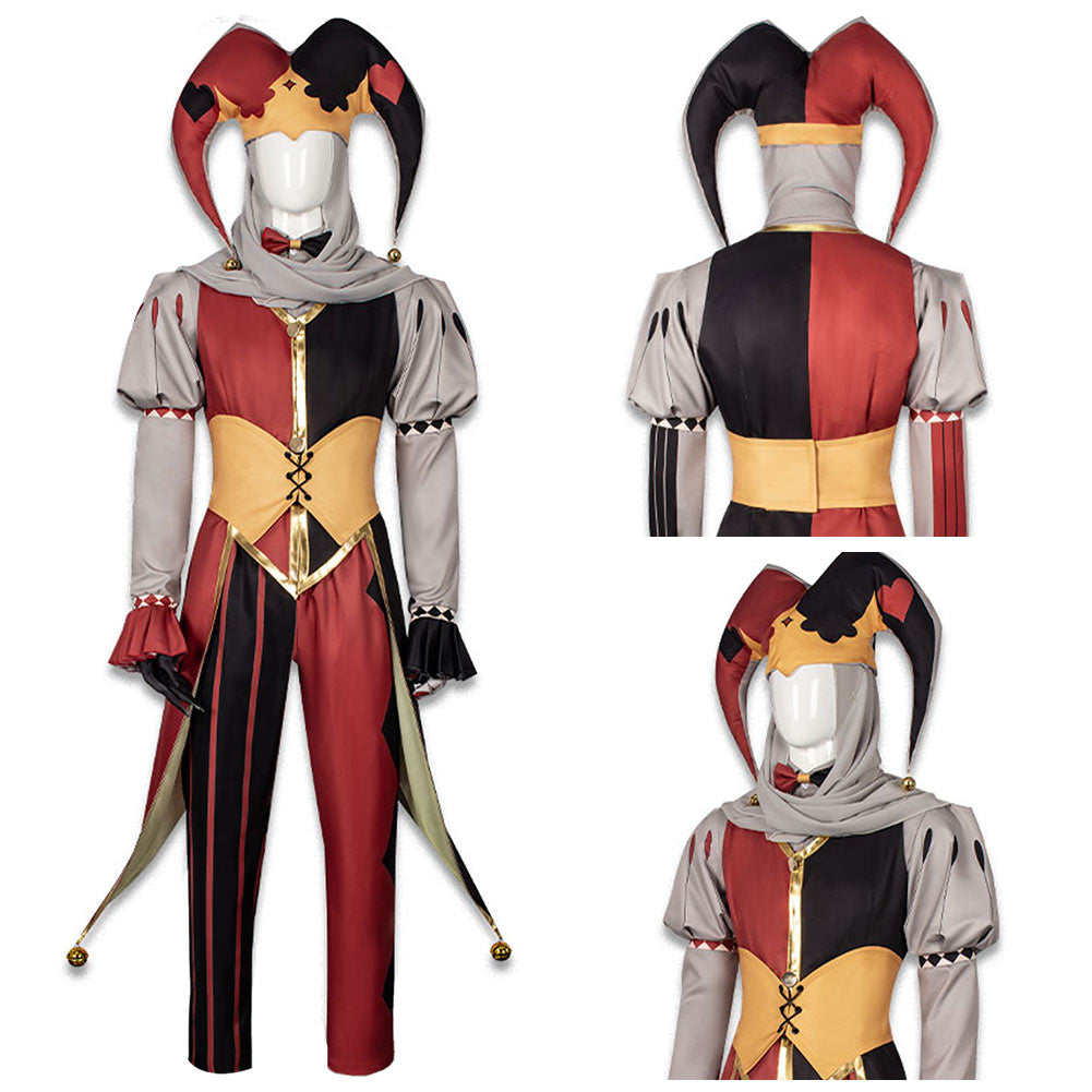 Cosplay Costume Jestyn Kingdom of Marionettes(2026) Jeu Cosplay Tenue Rouge et Noire Homme