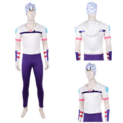 Cosplay Costume Johnny Joestar JJBA 7(2026) Anime Cosplay Tenue Blanche et Violette Homme