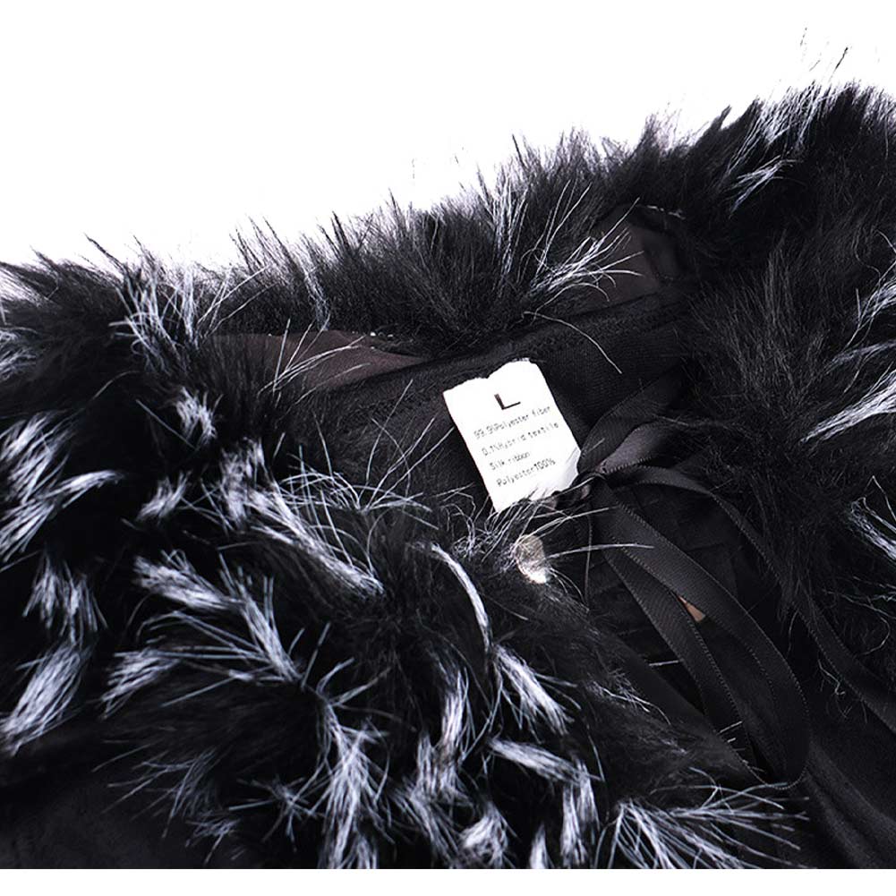 Cosplay Costume Jon Snow Game of Thrones TV Cosplay Cape Noire Homme