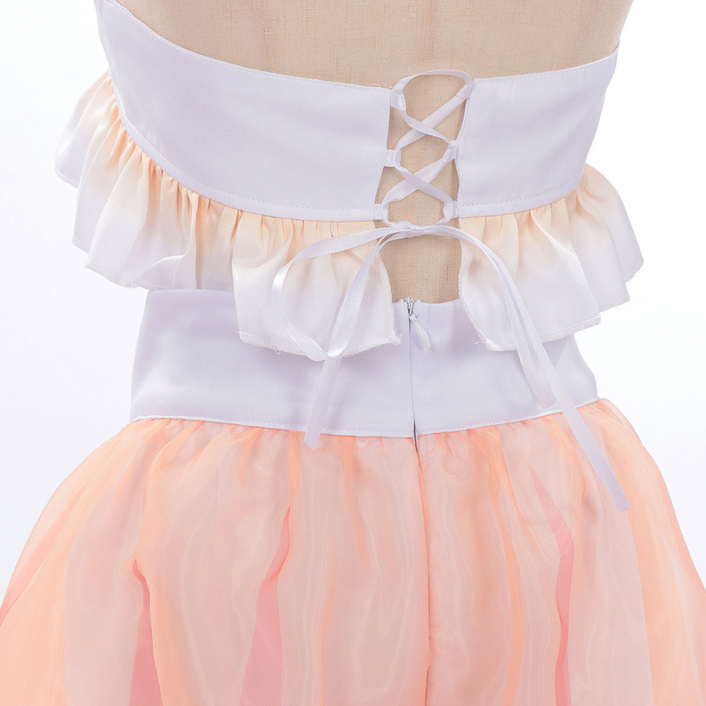 Cosplay Costume Kaguya Cosmic Princess Kaguya(2026) Anime Cosplay Maillot de Bain Blanche et Rose Femme