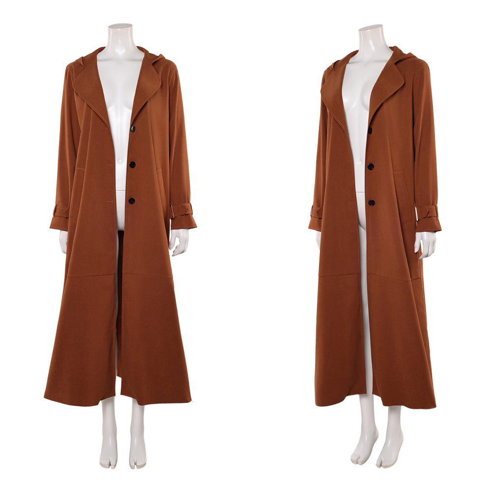 Cosplay Costume Kara Zor-El Supergirl(2026) Film Cosplay Veste Marron Femme