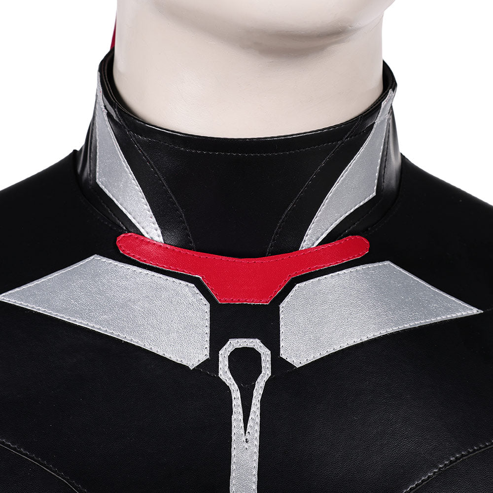Cosplay Costume Kenshi Takahashi Mortal Kombat 2(2026) Film Cosplay Tenue Rouge et Noire de Cuir Homme