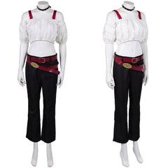 Cosplay Costume Kirara Hoshi Anime Cosplay Haut Blanc et Pantalon Noir Femme