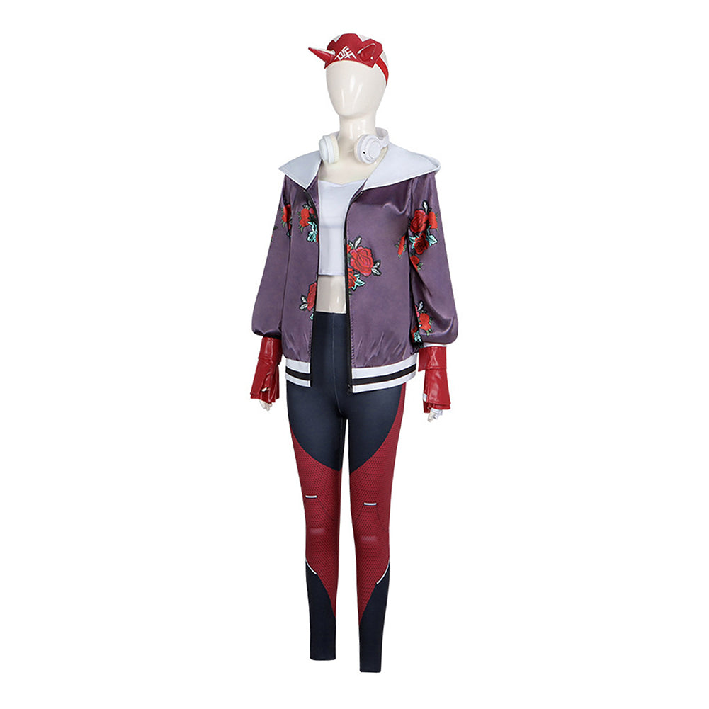 Cosplay Costume Kiriko Overwatch Jeu Cosplay Tenue Violette Femme