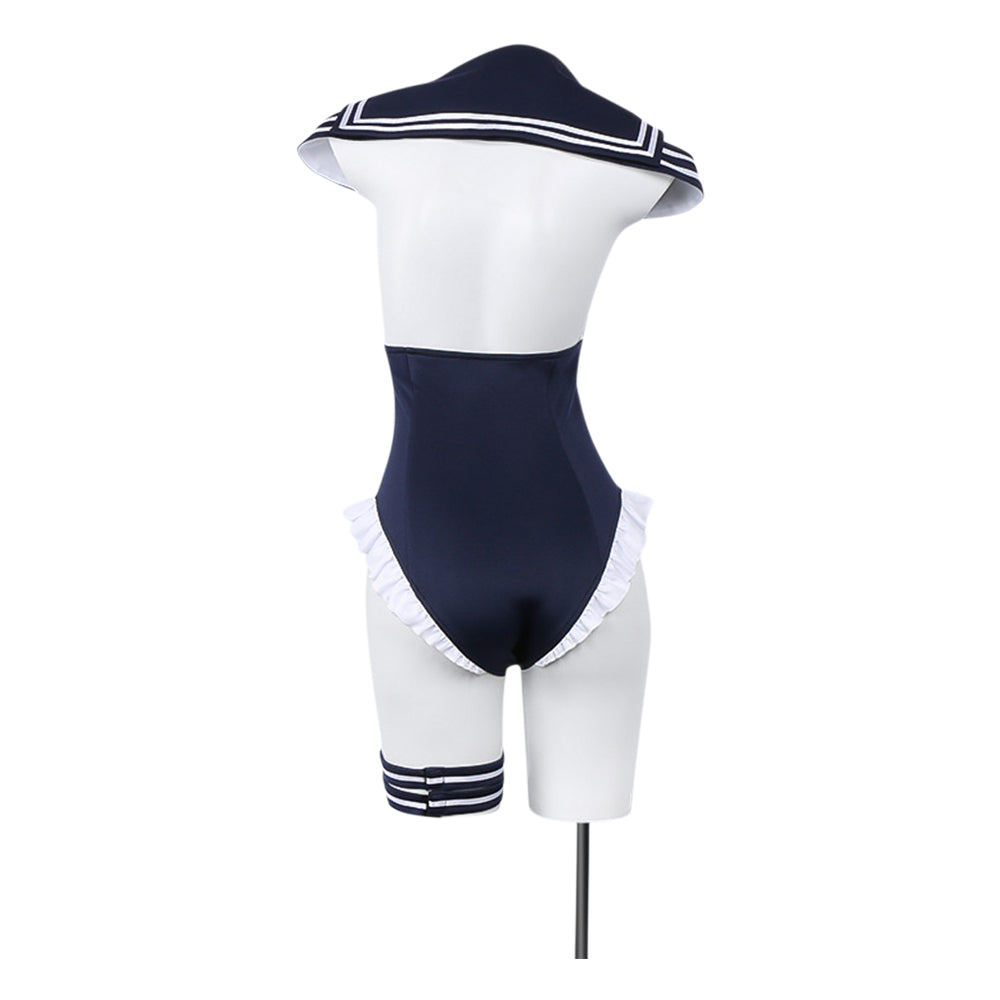 Cosplay Costume Kitagawa Marin Sexy Cosplay Doll Anime Cosplay Maillot de Bain Bleu et Blanc Femme